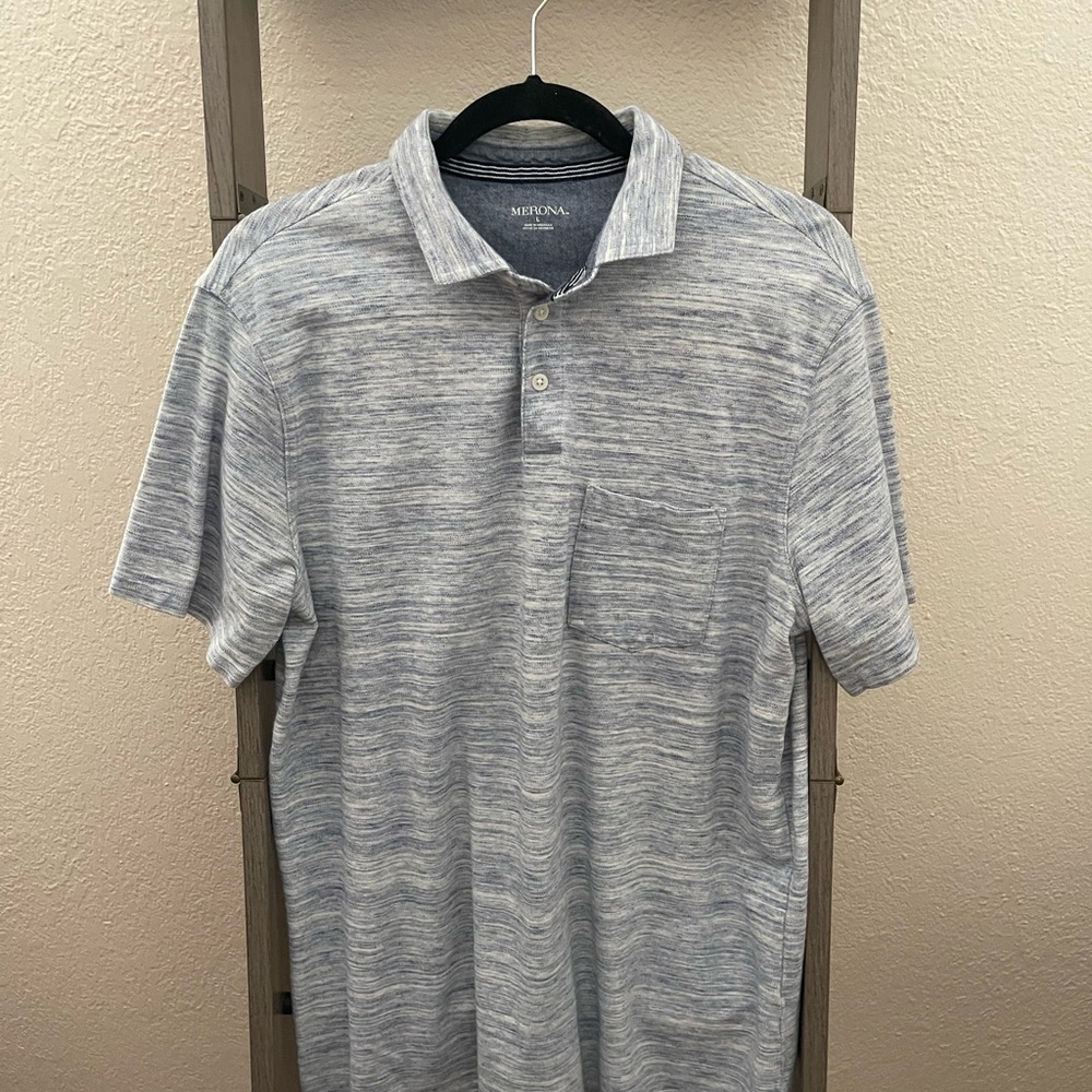 Merona Men's Gray Polo Shirt